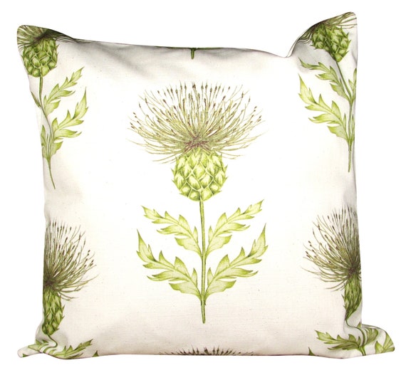 Voyage Thistle Linen Cushion Cover