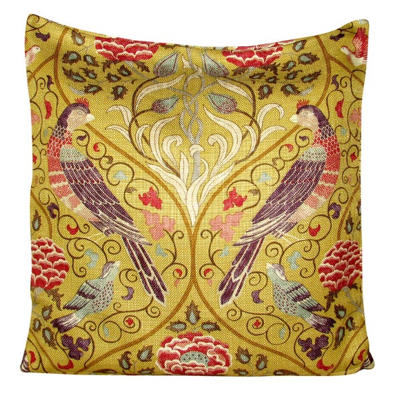 William Morris Seasons of May Saffron Melsetter Cushion Cover