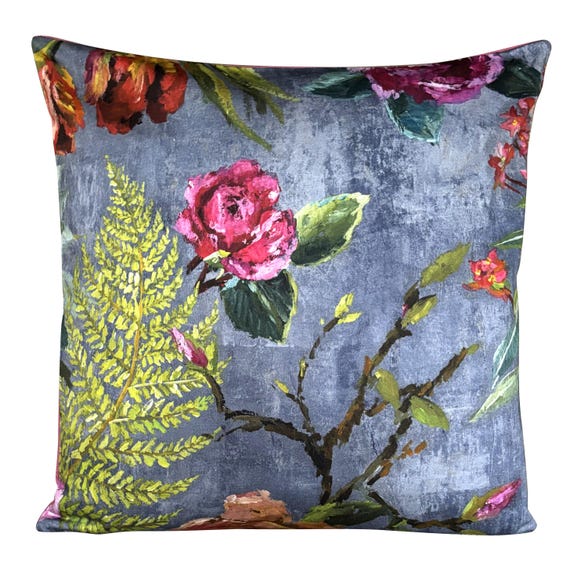 Designers Guild Tulipani Floral Graphite Cushion Cover
