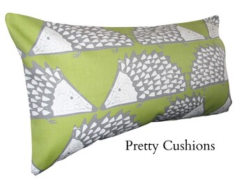 Scion Spike Hedgehog Kiwi Green Bolster Cushion Cover