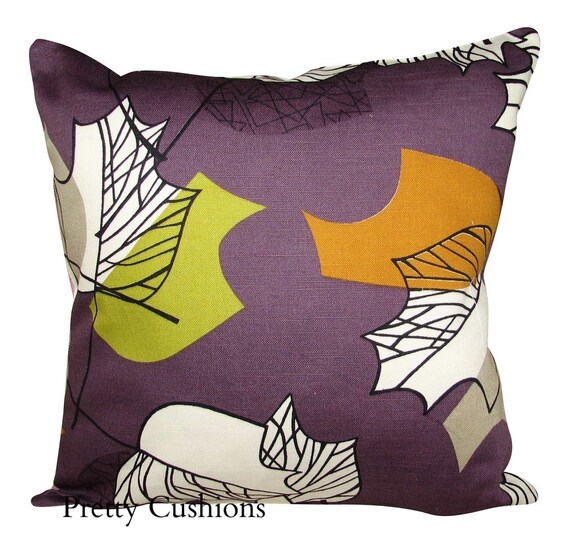 Sanderson Maple Plum Autumn Cushion Cover