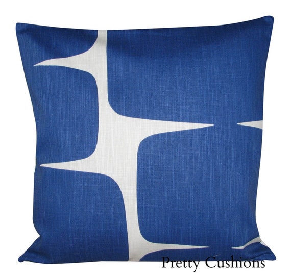 Scion Lohko Indigo & Jasmine Abstract Cushion Cover