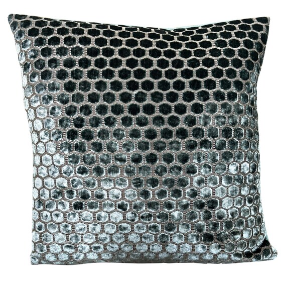 Designers Guild Jabot Vintage Jade Velvet Cushion Cover