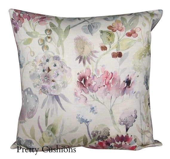 Voyage Patrice Loganberry Linen Cushion Cover