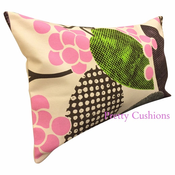 Designers Guild Barcelona Pink & Lime Bolster Cushion Cover