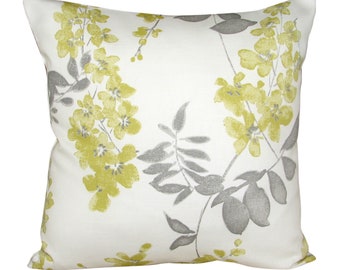 Sanderson Wisteria Blossom Geel &Zilver Kussenhoes