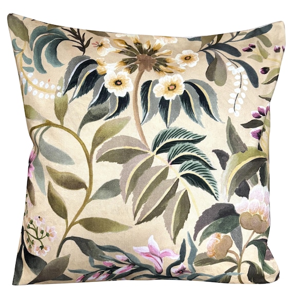 Designers Guild Ikebana Damask Coral Cushion Cover