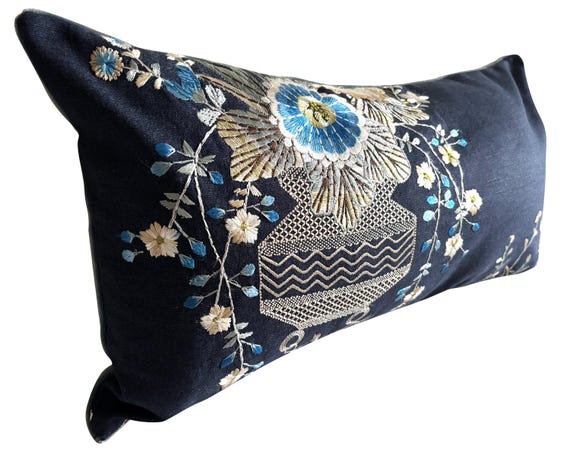 Designers Guild Palette Provencale Indigo Bolster Cushion Cover