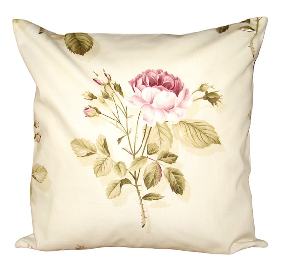 Sanderson English Rose Floral Vintage Cushion Cover
