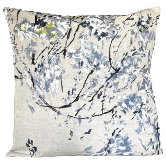 Designers Guild Plum Blossom Graphite Cushion Cover