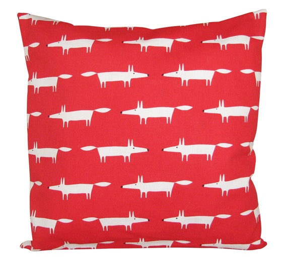 Scion Little Fox Red Cushion Cover 18''