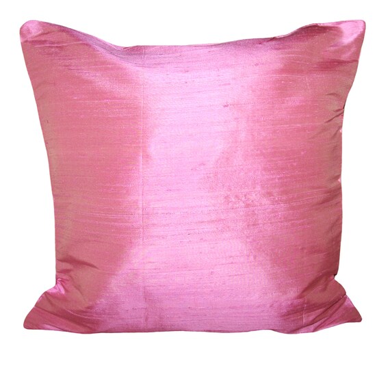 Designers Guild Pure Silk Dupion Plain Pink Cushion Cover