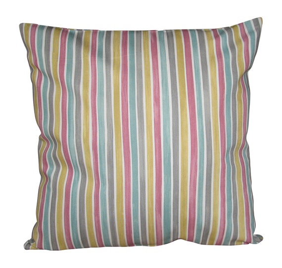 Emma Bridgewater Polka Stripe Pink & Yellow Cushion Cover