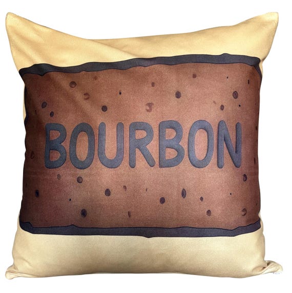 Bourbon Chocolate Cream Biscuit Cookie Cushion Cover