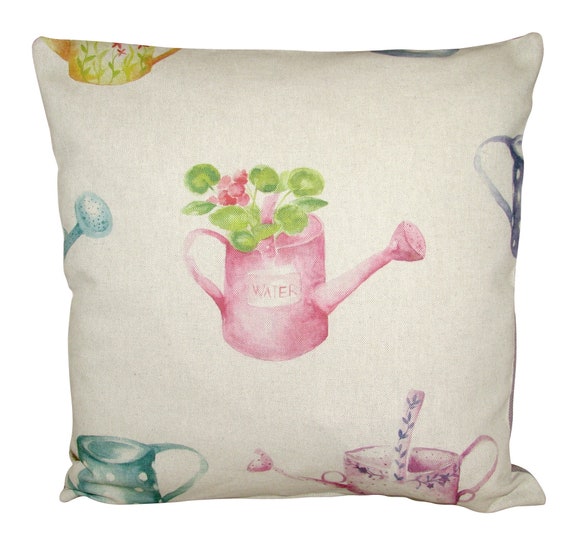 Voyage Watering Can Pastel Cushion Cover