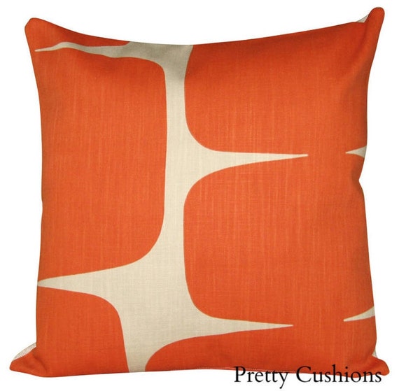 Scion Lohko Paprika & Pebble Abstract Cushion Cover