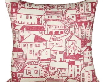 Sanderson St Ives Pink Cushion Cover