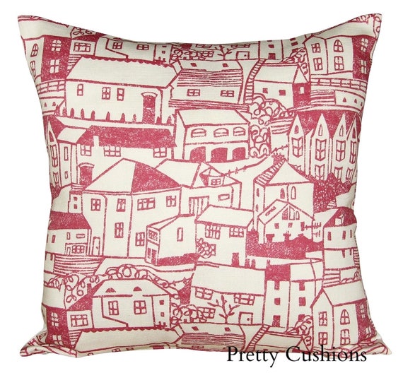 Sanderson St Ives Pink Cushion Cover