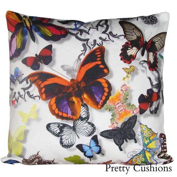 Designers Guild Christian Lacroix Butterfly Parade Opalin Weiß Kissenhülle