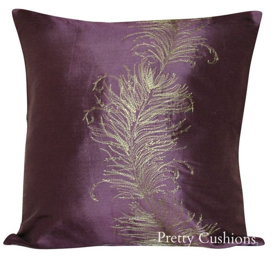 Sanderson Feather Silk Embroidery Luxury Cushion Cover