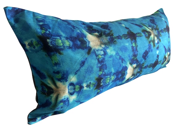 Designers Guild Shibori Cobalt Blue Bolster Cushion Cover