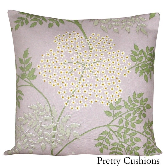 Sanderson Cow Parsley Amethyst Cushion Cover