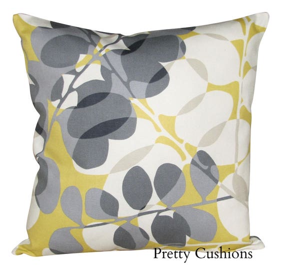 Scion Lunaria Sunflower Yellow & Gull Cushion Cover