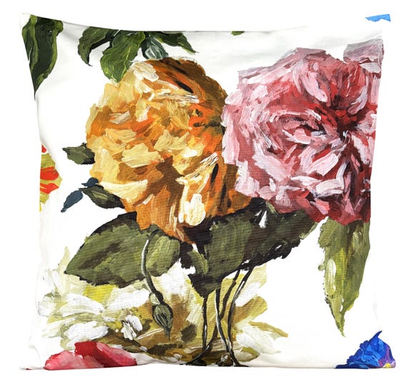 Designers Guild Rosa Alexandria Magenta Cotton Cushion Cover