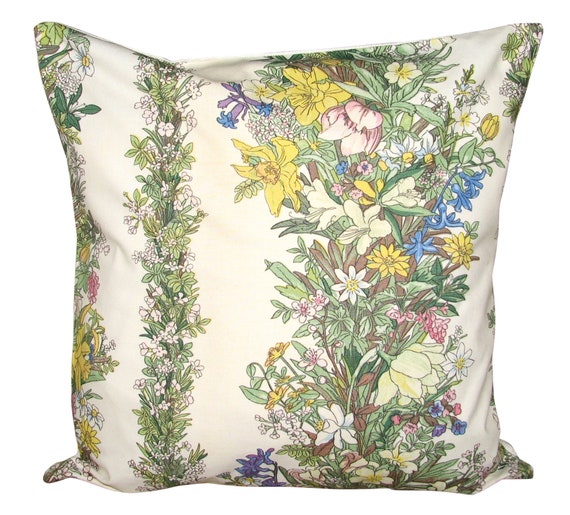 Sanderson Spring Fever Floral Vintage Cushion Cover