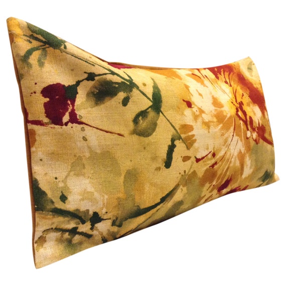 Sanderson Simi Copper Abstract Bolster Cushion Cover