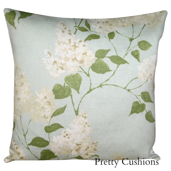 Sanderson Lilacs Duck Egg Blue Cushion Cover