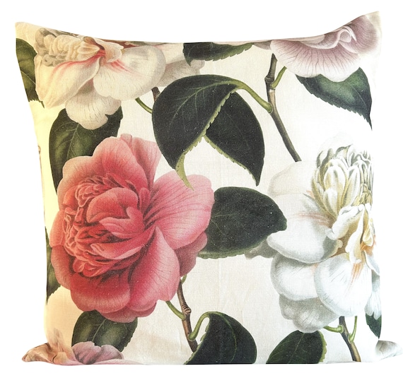 Designers Guild John Derian Camellia Folly Tuberose Cushion Cover