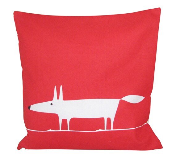 Scion Mr Fox Red Cushion Cover 18''