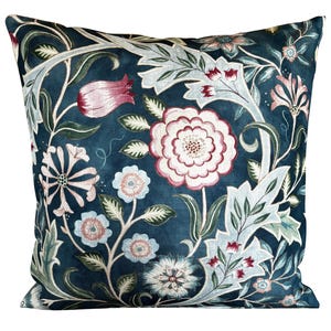 William Morris Wilhelmina Teal Melsetter Cushion Cover