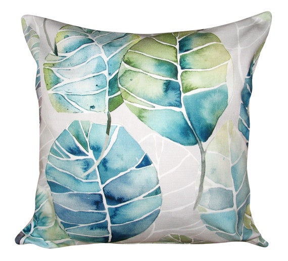 Voyage Cassava Capri Blue Cushion Cover