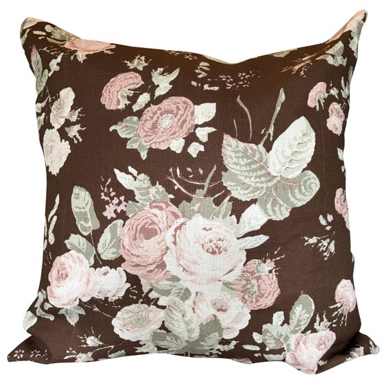 Ralph Lauren Tallulah Chocolate Floral Large Cushion Cover