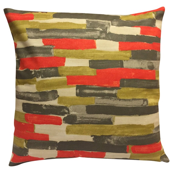 Scion Meiko Coral & Pewter Cushion Cover