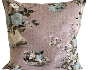 Pretty Cushions Vintage Chintz Lilac Large Cushion Cover