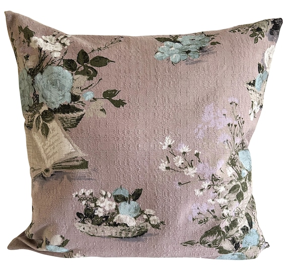 Pretty Cushions Vintage Chintz Lilac Large Cushion Cover