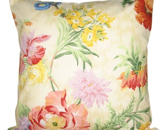 Sanderson Avening Red Cushion Cover