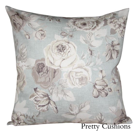 Clarke & Clarke Genevieve Mineral Blue Cushion Cover