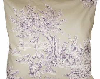 Harlequin Etienne Toile Aubergine & Neutrals Coussin Cover
