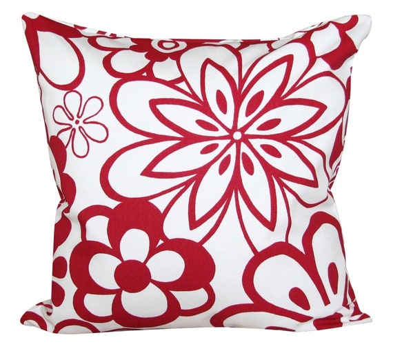 Prestigious Textiles Flower Red Cushion Cover