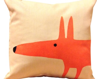 Scion Mr Fox Cream Cushion Cover 12''