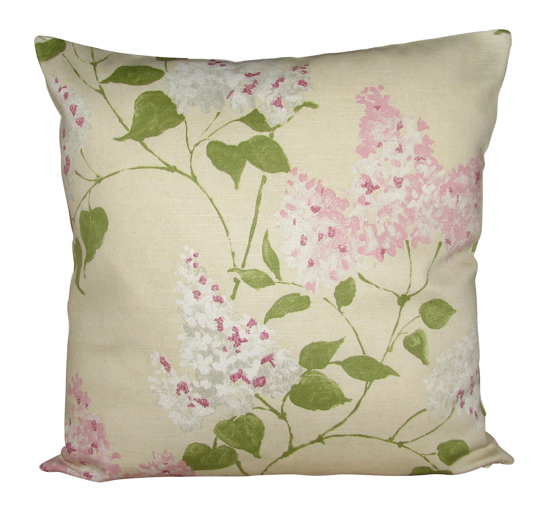 Sanderson Lilacs Pink Cushion Cover Etsy UK