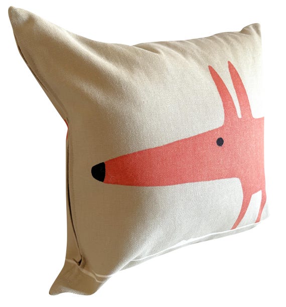 Scion Mr Fox Cream Cushion Cover 12''