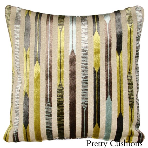 Sanderson Kandinsky Aqua & Lime Geometric Cushion Cover