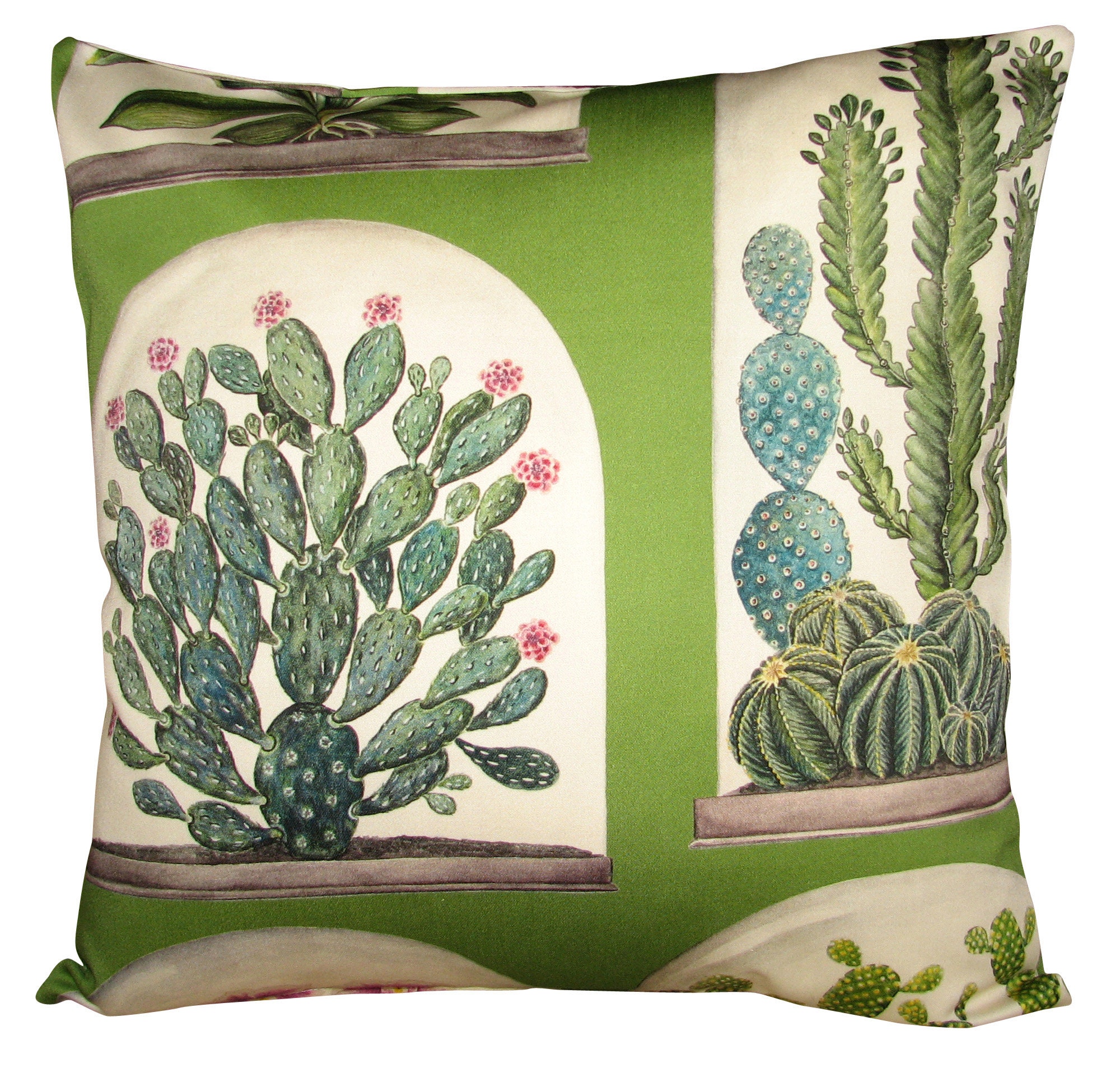 Sanderson Terrariums Botanical Green Cushion Cover