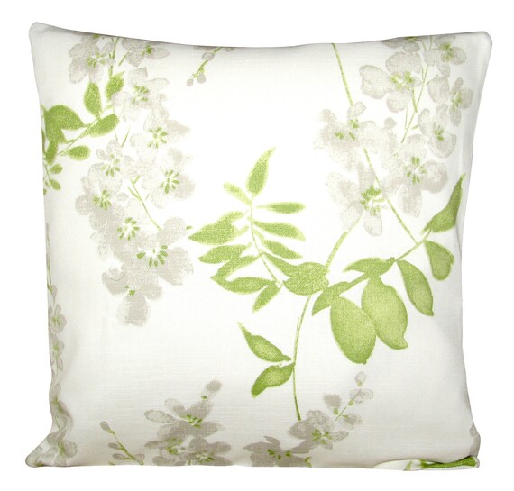 Sanderson Wisteria Blossom White Cushion Cover