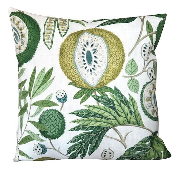 Sanderson Jackfruit Botanical Green Cushion Cover